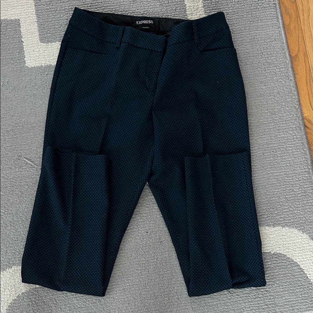 Express Dark Blue Patterned Trousers